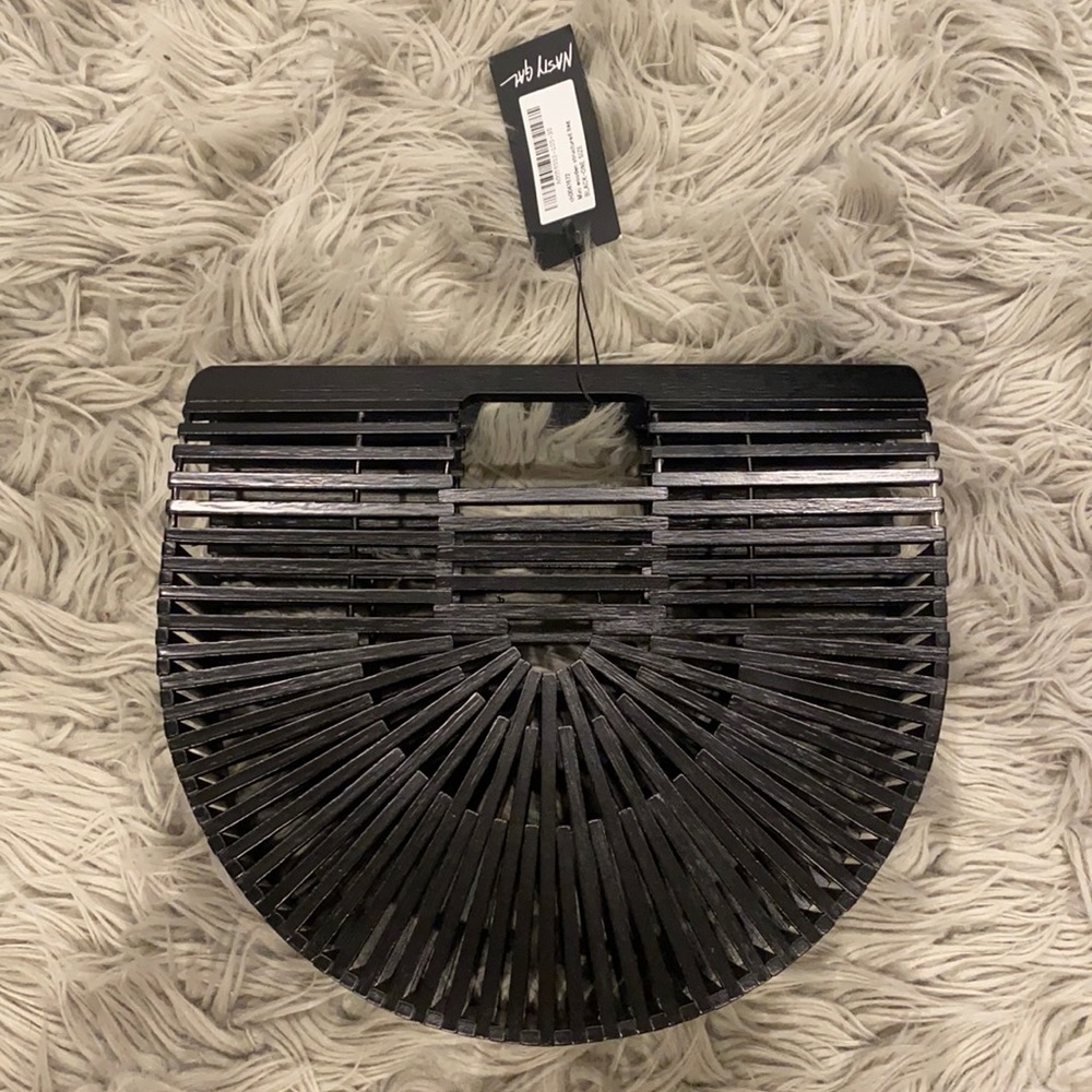 Black Mini wooden bag